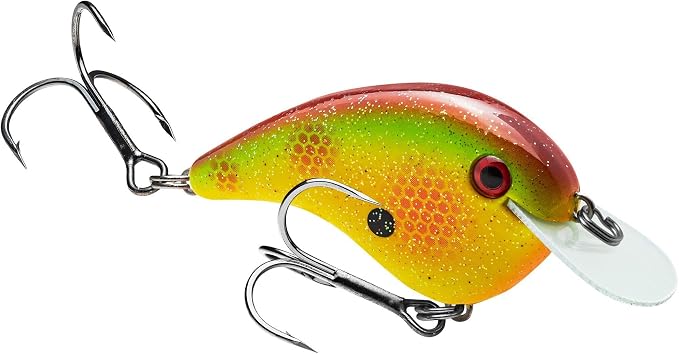 Strike King Chick Magnet Jr. Crankbait Fishing Lure, 1/4 oz, Dives 4-6 Feet, Premium Hooks