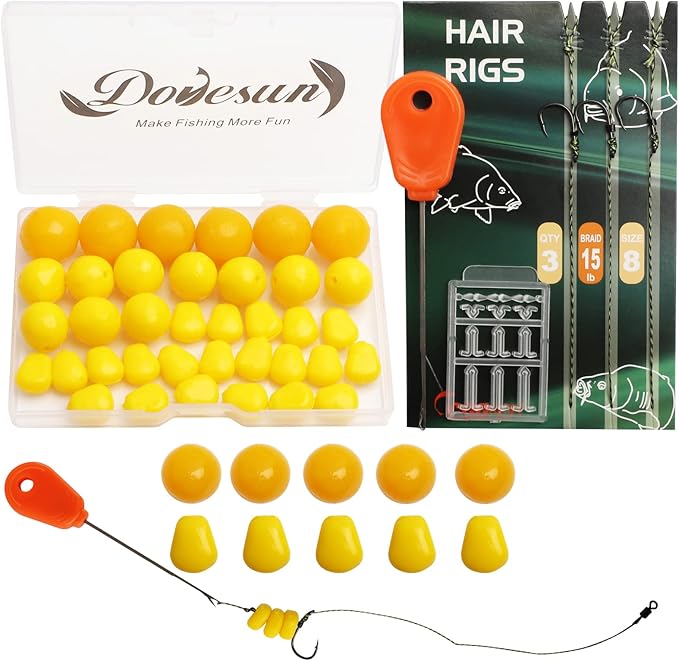Dovesun 41PCS/151PCS Carp Fishing Hair Rigs Baits Carp Rigs Kit Fishing Equipment Accessories