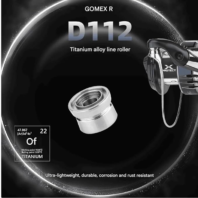 GOMEXUS Titanium Line Roller Compatible for Shimano Spinning Reels