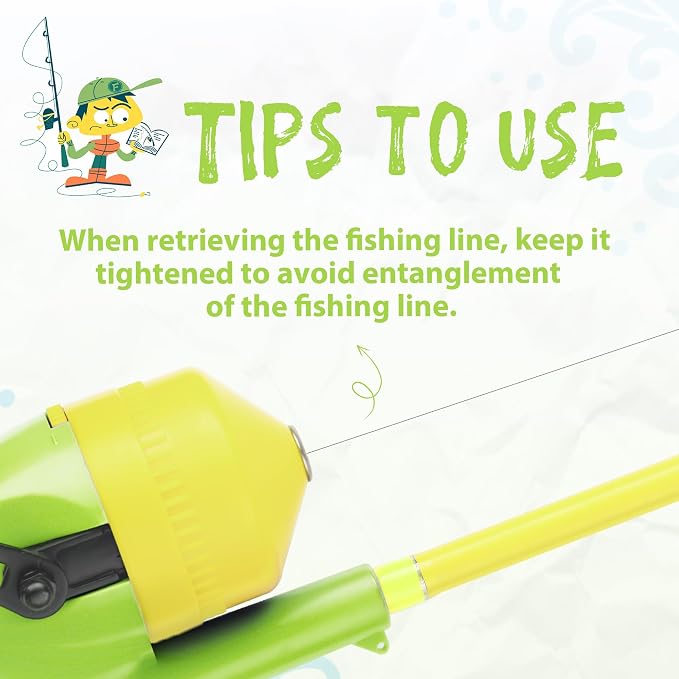 Kids Fishing Pole, Telescopic Fishing Rod, Toddler Collapsible Fishing Rod and Reel Combo with Tackle Box, Fishing Line, Bobber, and Soft Lures for Boy, Girl, Youth, Beginner, Over 4 Years Old
