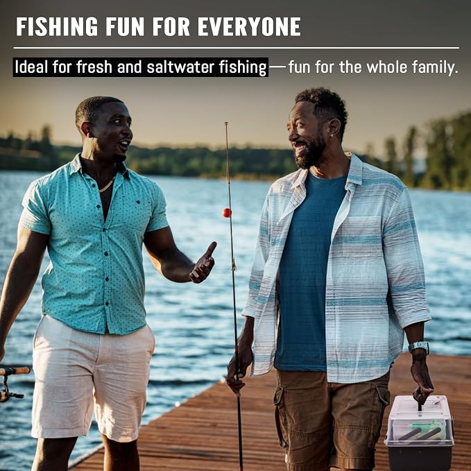448-Pcs Fishing Lures Kit – Complete Large 3-Layer Tackle Box Set with Hooks, Weights, Bobbers, Pliers, Rigs, Leaders & Accessories for Men, Kids, Beginners, Gear gift choice for Fathers Day