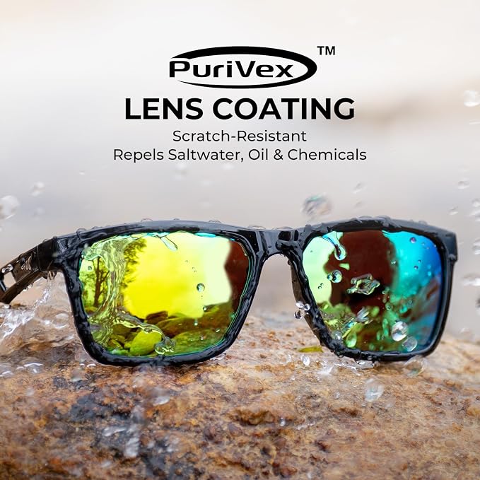 KastKing FlatRock Polarized Sport Sunglasses for Men and Women, Ideal for Driving Fishing Cycling Running, UV Protection