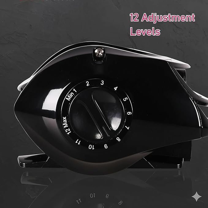 Metal + Nylon Baitcasting Reel - 7.2:1 High-Speed, Metal Spool, Dual Magnetic Brake, 8kg Drag, Long-Casting Anti-Backlash Lure Reel for Bass & Multi-Species Fishing