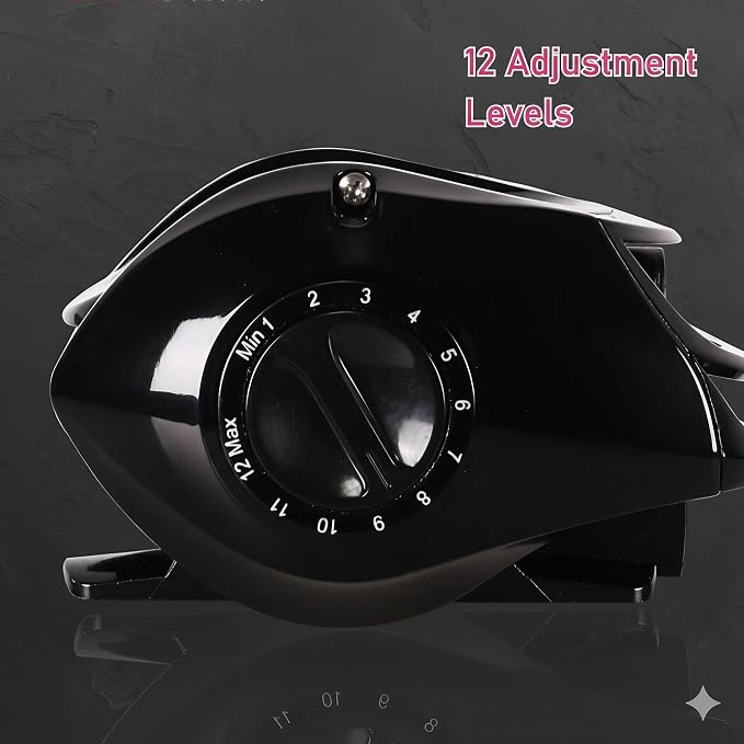 Metal + Nylon Baitcasting Reel - 7.2:1 High-Speed, Metal Spool, Dual Magnetic Brake, 8kg Drag, Long-Casting Anti-Backlash Lure Reel for Bass & Multi-Species Fishing