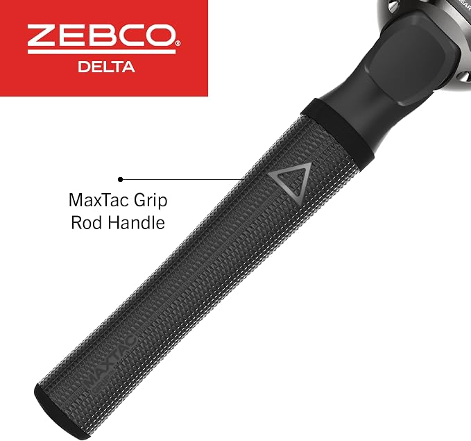 Zebco Delta Spincast Reel and Fishing Rod Combo, Instant Anti-Reverse Clutch, Changeable Right- or Left-Hand Retrieve, Pre-Spooled with Zebco Fishing Line