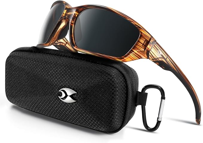 suoso Sports Polarized Sunglasses for Men: Womens UV400 Protection Sun Glasses Wrap Around Goggles for Fishing Driving TR90