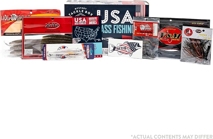 Catch Co Mystery Tackle Box Freshwater Largemouth and Smallmouth Bass Lures Fishing Kit