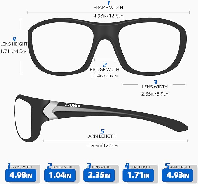 RUNCL Polarized Sports Sunglasses Billy, Fishing Sunglasses UV400 - Ultralight Floating TAC Lens, Anti-seawater Coating