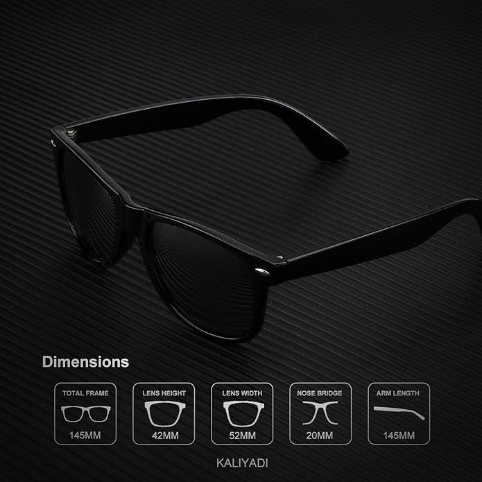 KALIYADI Sunglasses Men Polarized for Mens and Womens Unisex Sun Glasses for Driving UV Protection