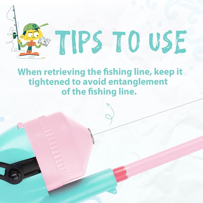Kids Fishing Pole, Telescopic Fishing Rod, Toddler Collapsible Fishing Rod and Reel Combo with Tackle Box, Fishing Line, Bobber, and Soft Lures for Boy, Girl, Youth, Beginner, Over 4 Years Old