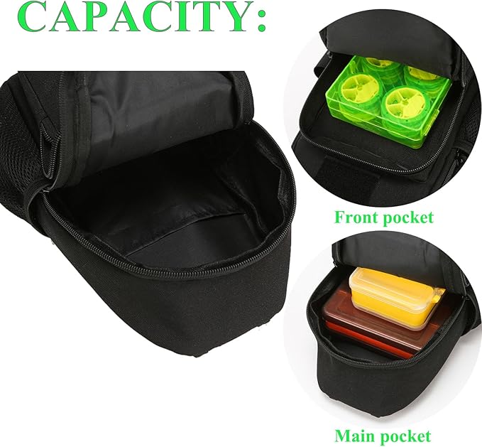 Fishing Sling Bag - Small Fishing Tackle Storage Bags with Rod Holder (Tan)