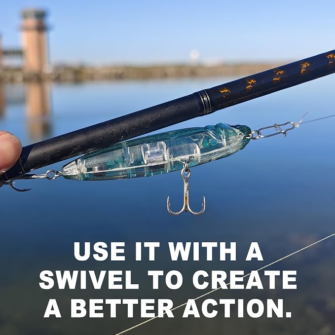 Topwater Fishing Lures, Minnow Lure for Bass Fishing, Life-Like Jerkbait Fishing Lures with Treble Hook, Popper Crankbait Sinking Lure for Freshwater/Saltwater