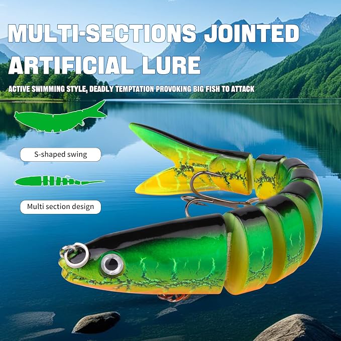 TSKS Fishing Artificial Lures Kit Mixed Including Front Diving Fin Minnow Surface Popper Crank Baits Pencil VIB with Hook and Soft Lures Accessories for Saltwater Freshwater Trout Bass Tackle Gift Set