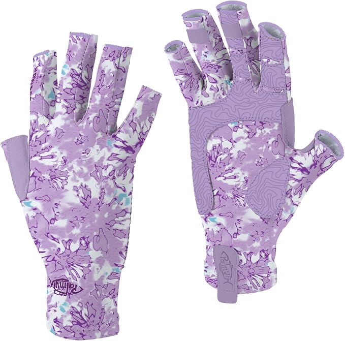 Palmyth UV Protection Fishing Fingerless Gloves UPF50+ Sun Gloves Men Women for Kayaking, Hiking, Paddling, Driving, Canoeing, Rowing