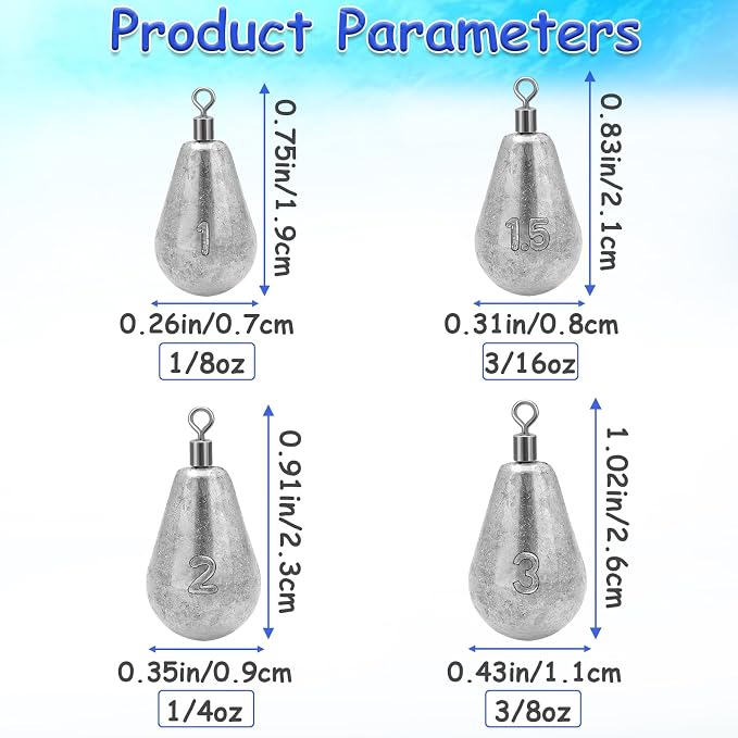 Long Casting Swivel Bell Sinkers Fishing Weights Drop Shot Weights with Swivels Fishing Lead Sinker 1/2oz 3/4oz 1oz 2oz 3oz