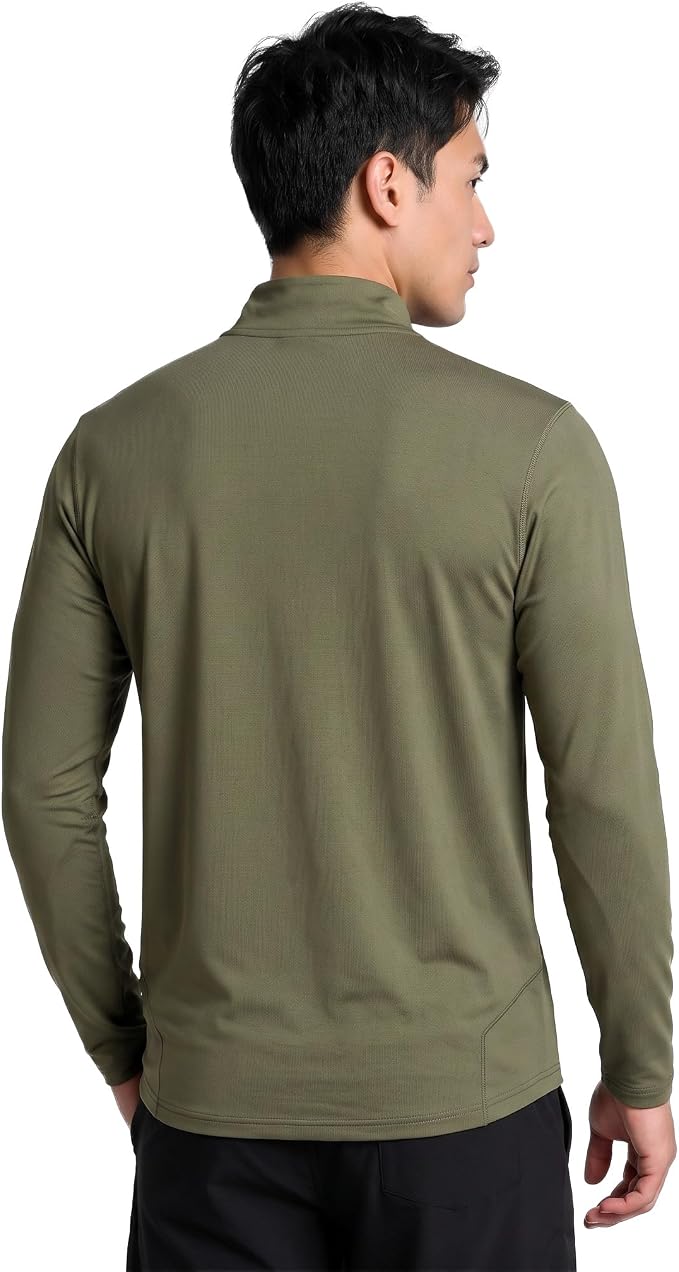 Reel Life Men's Jax Beach - Quarter-Zip Long Sleeve, Sun Shirts for Men, UPF 50+, Quick-Dry, Lightweight UV Shirts for Men