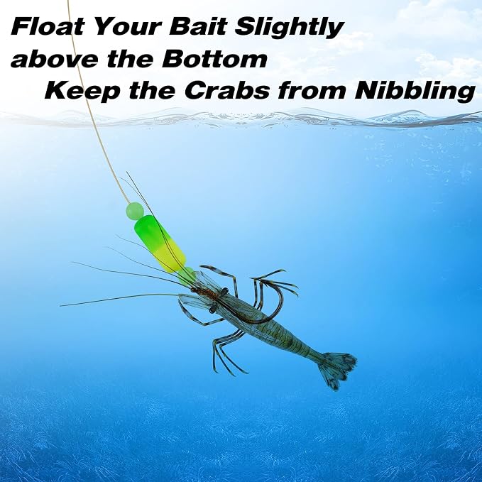 Dr.Fish 30 Pack Fishing Rig Floats Pompano Floats Walleye Rig Lure Making Accessories Surf Fishing Foam Snell Bobbers
