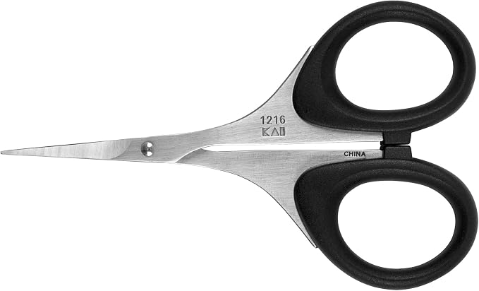 Kershaw Skeeter 3 Precision Fine Tip Scissors, Black, Stainless Steel Blades, Multi-Purpose Scissors for Fly Tying and Trimming, for Cutting Deer Hair, Wire and Tinsel