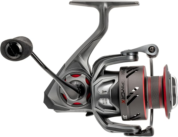 Lew’s Speed Spin CRX Spinning Fishing Reel, Graphite Frame and Sideplate, Solid Brass Speed Gears