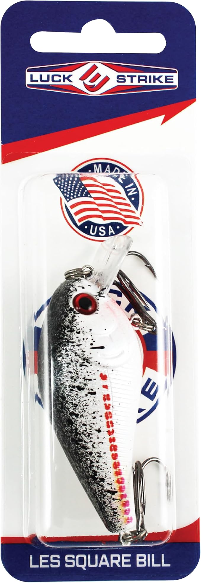 Luck E Strike 2 Inch Square Bill Crankbait, Made in The USA