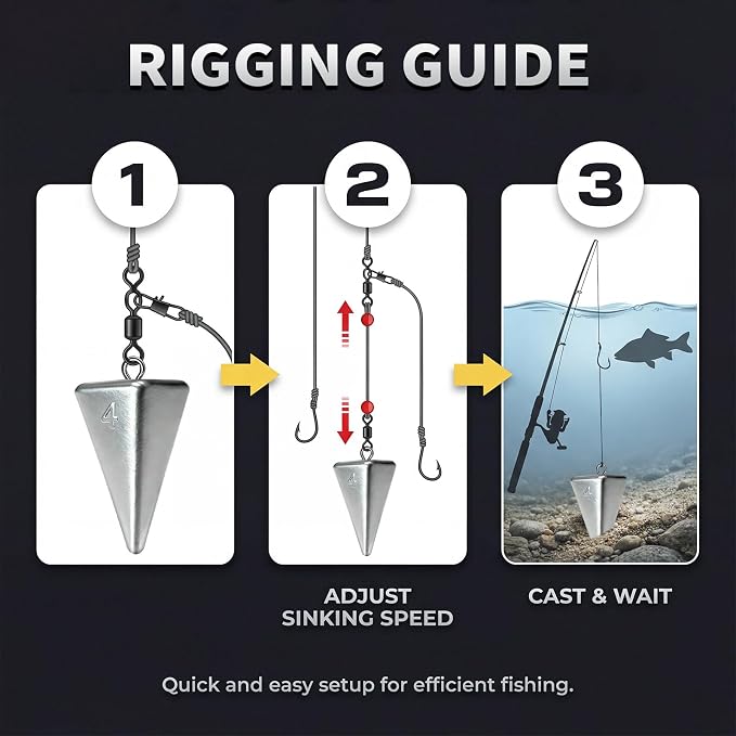 Pyramid Fishing Weights Sinkers Kits Triangle Ocean Saltwater Surf Fishing Gear Tackle Bullet Fishing Weights Sinker 2oz 3oz 4oz