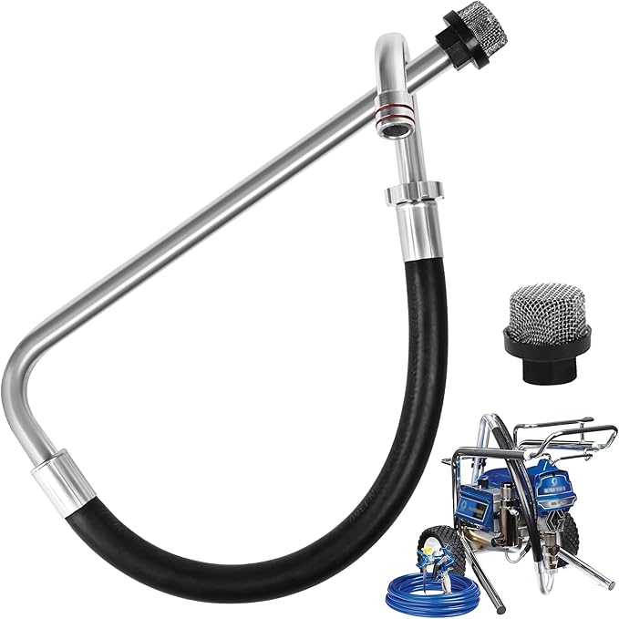 2026 New Stainless Steel Suction Hose,Compatible With Graco 390 395 490 495 595 And Tongshan T300 500 Airless Spraying/Line Painting Machine,Airless Paint Sprayer Accessories