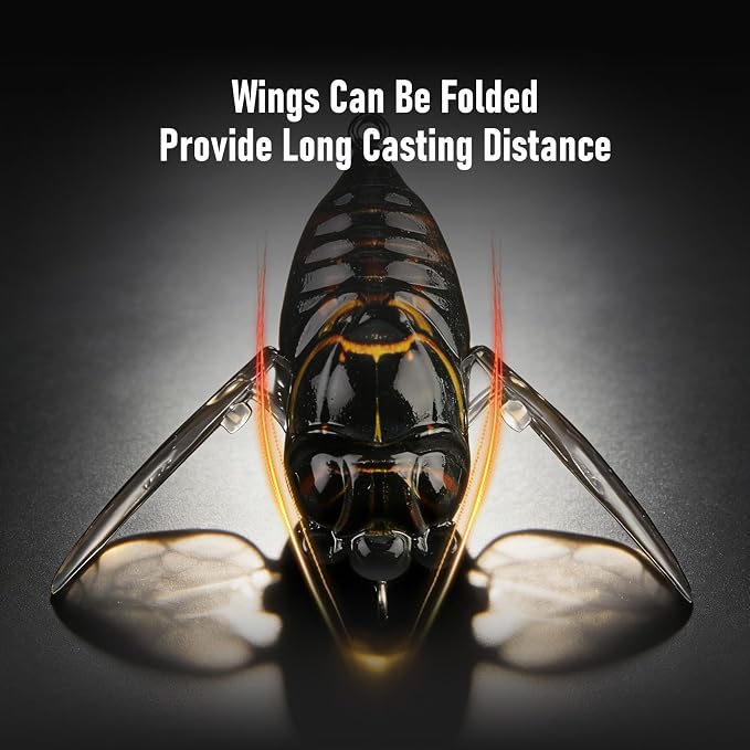 KINGDOM 3PCS Topwater Fishing Lures for Bass Whopper Popper Fishing Lure for Bass Catfish Pike Perch Floating Pencil Bait with Propeller Tail Freshwater/Saltwater