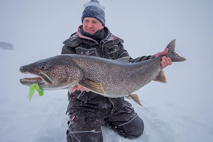 Northland Fishing Tackle Level-Head Predator Tube Jig, Assorted Sizes & Colors for Ice Fishing and Fishing Lake Trout, Northern Pike, and Burbot