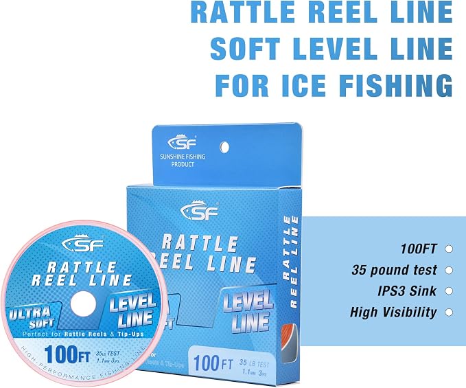 SF Rattle Reel Line for Ice Fishing Rattle Reels