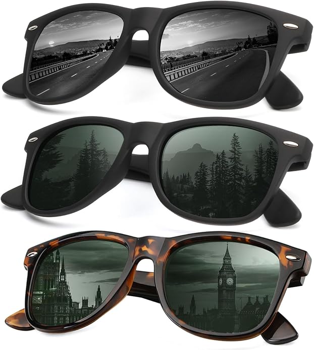 KALIYADI Sunglasses Men Polarized for Mens and Womens Unisex Sun Glasses for Driving UV Protection