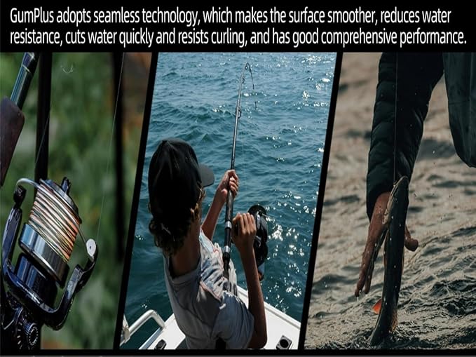 GumMAX 545/1093/1640yds 5-100LB 8X Braided Fishing Line Abrasion Resistant Superline Zero Stretch & Smaller Diameter Confuse & Never Fade in Saltwater and Freshwater