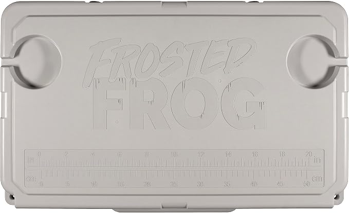Frosted Frog 54 Qt Hard Cooler, Lightweight Made in USA Insulated Ice Chest | 30% lighter than rotomolded coolers; 54-quart hardside for camping, fishing, boating, beach, BBQ, tailgating & drinks