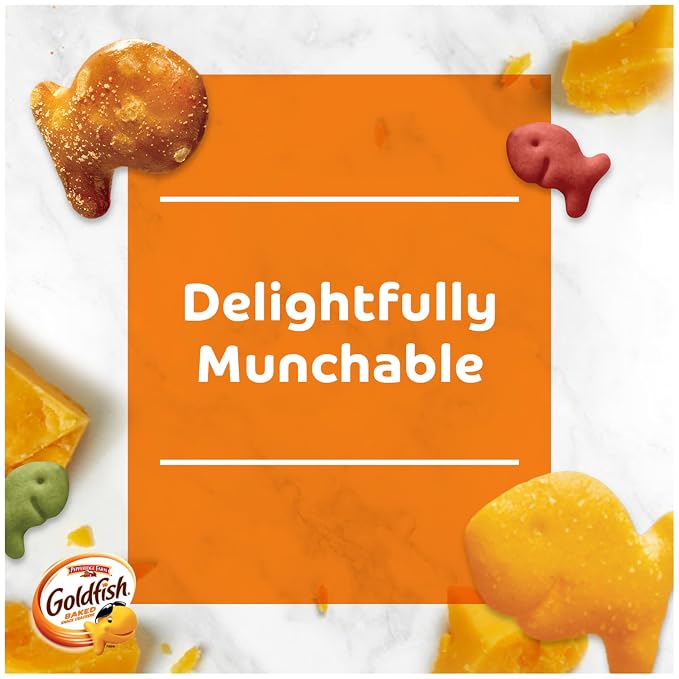 Goldfish Crackers Big Smiles Variety Pack with Cheddar, Colors, and Pretzels, Snack Packs, 30 Ct (Pack of 4)
