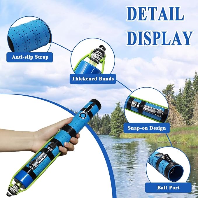 SUFFUSE Fishing Rod, Portable Catapult Lure Fishing Tools, Saltwater and Freshwater Great Gear for Traveling