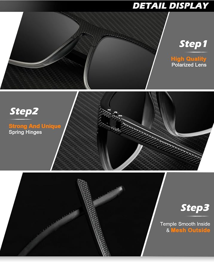 NSSIW Mens-Sunglasses Polarized Sunglasses Men : Classic Sun Glasses with UV Protection for Driving Fishing Golf 4 Packs