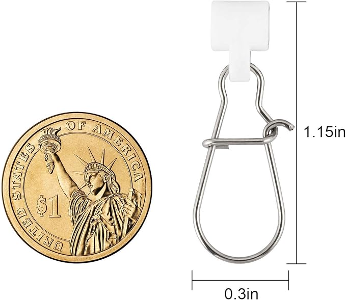 Dr.Fish Sinker Slides for Fishing, Sinker Weight Silder Line Slide Sleeve Swivel Duo Lock Snaps for Saltwater Surf Bottom Fishing Fish Fider Rig Catfish Rig