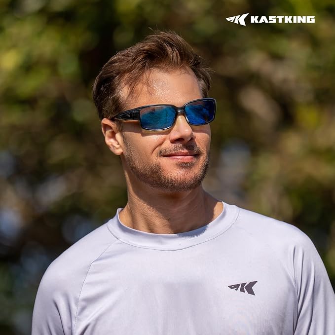 KastKing Skidaway Polarized Sport Sunglasses for Men and Women,Ideal for Driving Fishing Cycling and Running,UV Protection