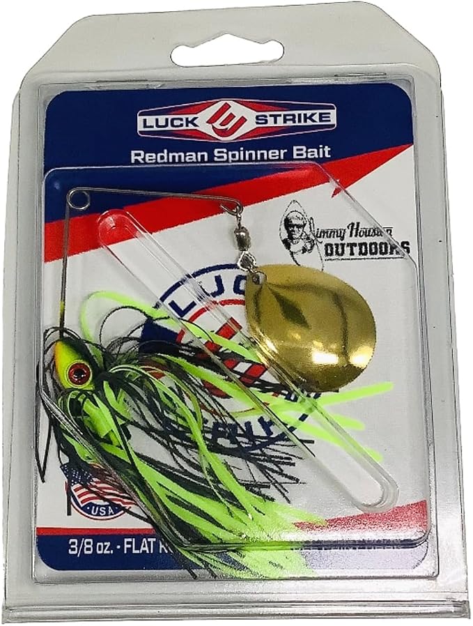 Luck E Strike Redman Spinner Bait by Jimmy Houston, 3/8 Ounce Colorado Spinnerbait