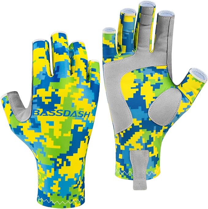 Bassdash ALTIMATE UPF 50+ Women’s Fishing Gloves UV Sun Protection Fingerless Gloves for Kayaking Paddling Hiking Cycling Driving Shooting Training