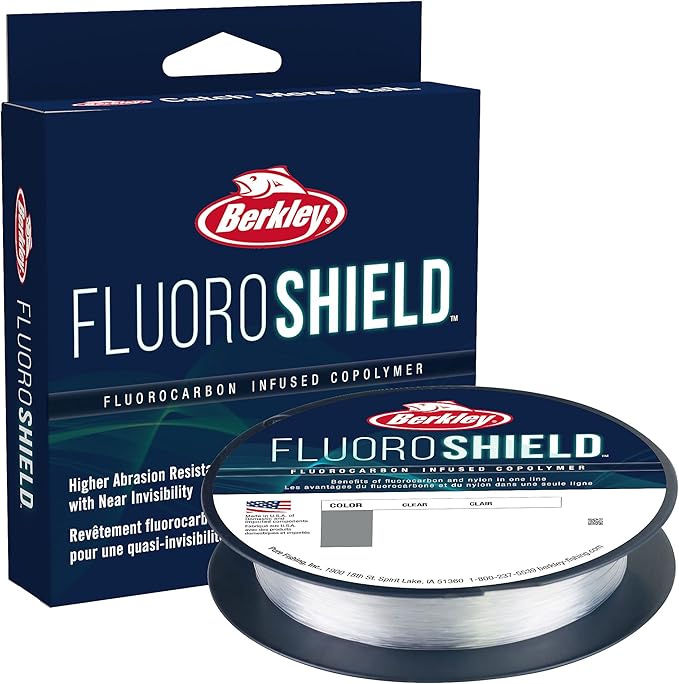 Berkley FluoroShield Fluorocarbon Fishing Line, Clear