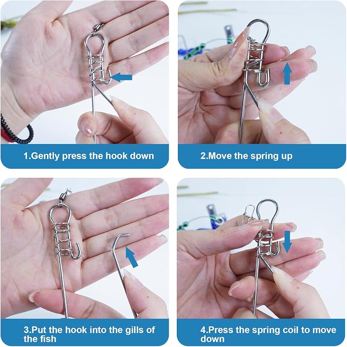 Joyeee Fish Stringer, Foam Fishing Float, Lures, Baits, Ice Spearing Equipment Multi-Tools