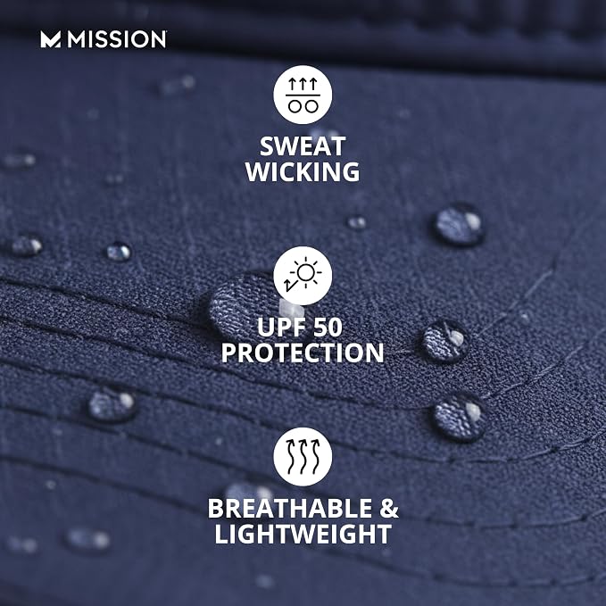 MISSION Cooling Performance Hat, Unstructured Low-Profile Adjustable Fit - UPF 50 - for Running, Workouts & Outdoors