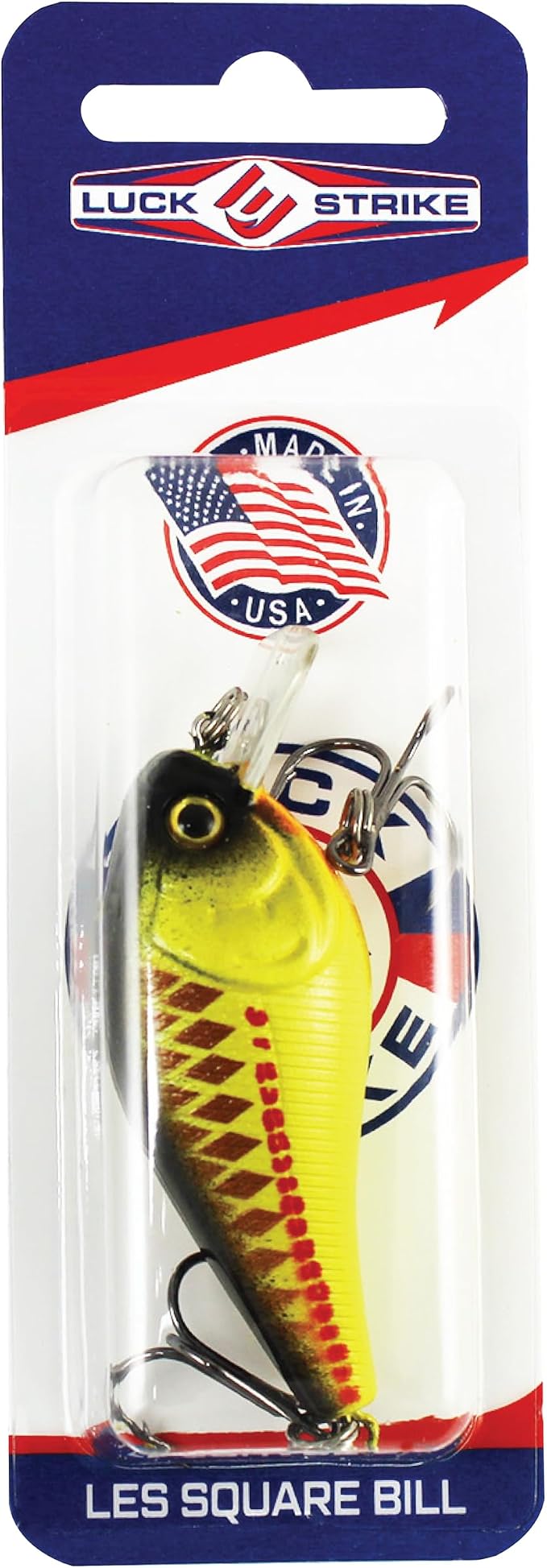 Luck E Strike 2 Inch Square Bill Crankbait, Made in The USA