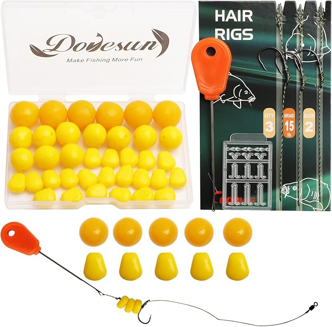 Dovesun 41PCS/151PCS Carp Fishing Hair Rigs Baits Carp Rigs Kit Fishing Equipment Accessories