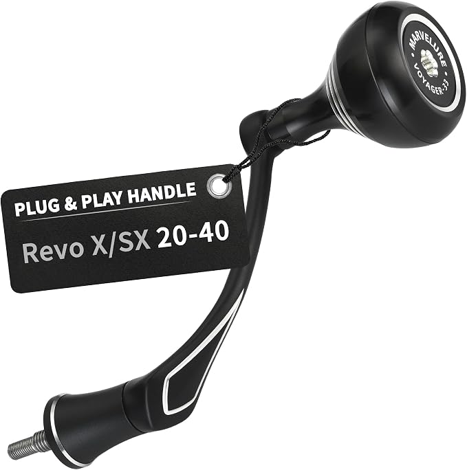 Power Handle Compatible for Abu Garcia Revo X/Revo SX/Revo Winch/Revo Rocket 20-40, Zata 2500-4000 Spinning Reels