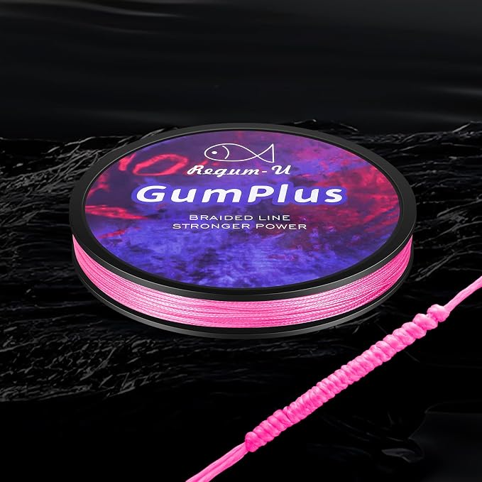 GumMAX 545/1093/1640yds 5-100LB 8X Braided Fishing Line Abrasion Resistant Superline Zero Stretch & Smaller Diameter Confuse & Never Fade in Saltwater and Freshwater