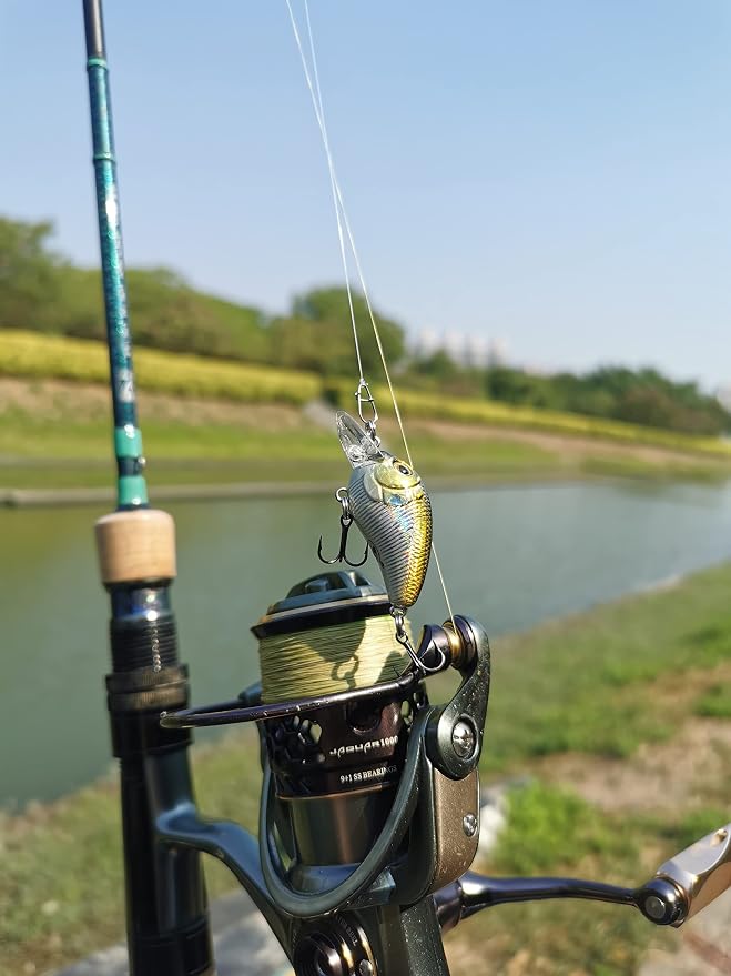 Crankbait Snaps & Snap Clips for Bass Lures, Duolock Snaps Fishing Freshwater, Duo Lock Fast Snaps Stainless Steel Higher Tensile Strength