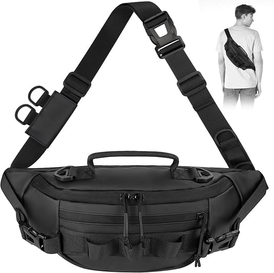 THKFISH Fishing Waist Pack, Fishing Tackle Bag Waterproof Fanny Pack for Women & Men Portable Sling Bag