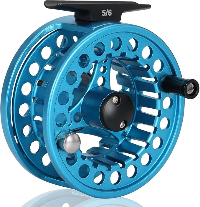 Sougayilang Fly Fishing Reel, Die Cast Aluminum Fly Reel, 5/6, 7/8, Weight Saltwater Fly Reels, 5/6, 7/8, Weight Saltwater Fly Reels
