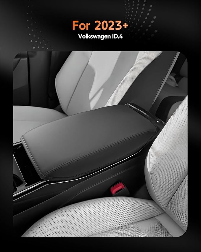 CDEFG for Volkswagen ID.4 2023-2025 Center Console Cover Armrest Box Cover for VW ID4 (Standard, S, S Plus) 2023 2024 2025 Accessories Console Arm Rest Protector